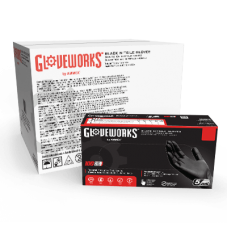 GlovePlus Black Nitrile PF Ind Gloves